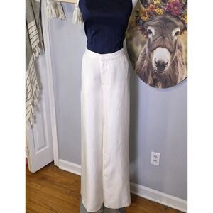 Ralph Lauren Purple Label Elaine Silk Shantung Wide Leg Pants Womens 6 $2490